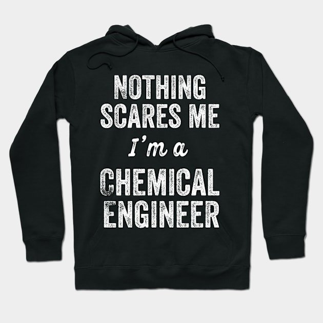 Nothing Scares Me I'm A Chemical Engineer ChemE Major Exam Gift Hoodie by HuntTreasures